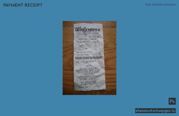 Beispiel einer Zahlungsquittung der Walgreens-Apotheke in den USA (Vorschau)